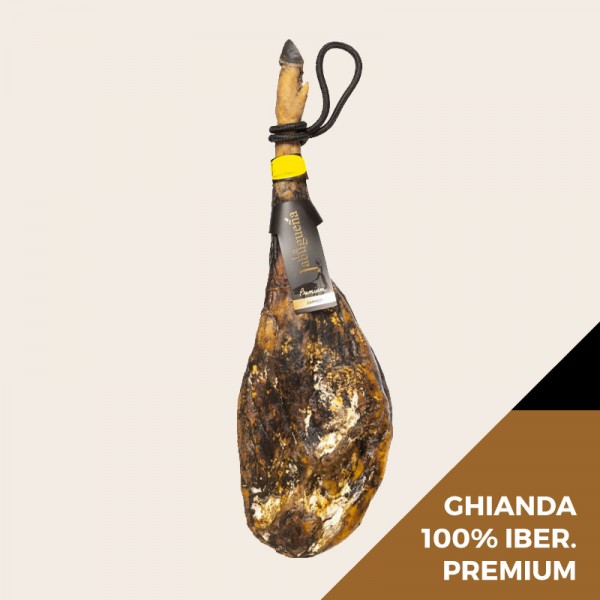 Jamón Ibérico di ghianda La Jabuguena Premium - con osso - 100% razza iberica - Bellota - min 36 mesi 8kg circa