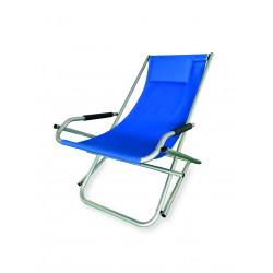 sdraio elba basculante in alluminio e pvc 600d colore blu