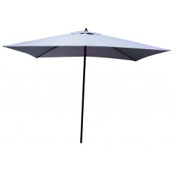 ombrellone push up 2x3 mt. - colore grigio struttura in acciao