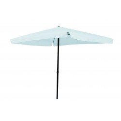 ombrellone 3x3 mt x 2,7 h mt - quadro - struttura in acciaio - con manovella - copertura in poliestere 160 gr/m&sup2; colore bia