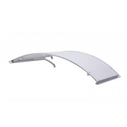 pensilina alluminio arco 90x140 supporto grigio