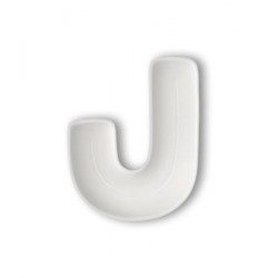 Ciotola di porcellana bianca a forma di j