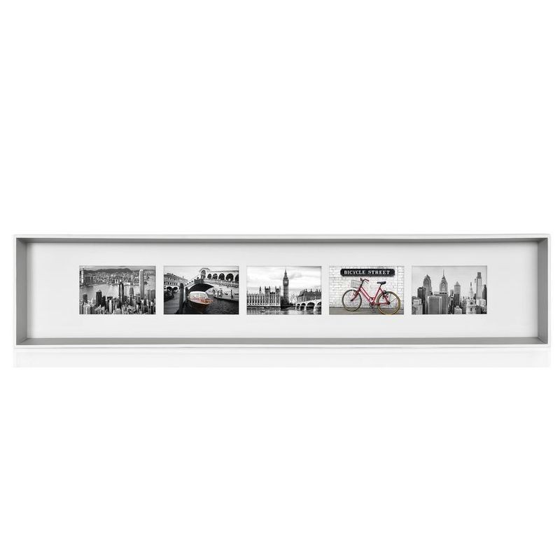 BESCRCL Set 5 Cornici Nere 28x35 Cm – Portafoto Da Parete In PVC Con Protezione Plexiglass HD