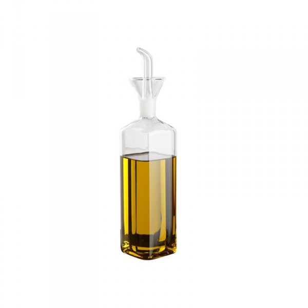 Oliera quadra di vetro 500 ml - serie, Oliere e porta ampolle