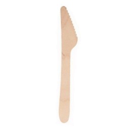 Stoviglie per outdoor: Pure coltello di legno 25 pz