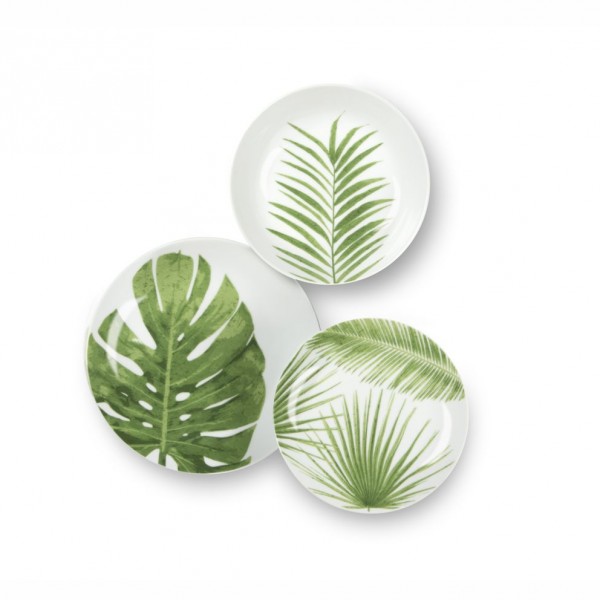 Servizio di piatti: Foliage servizio tavola piatti18 pz Servizio di piatti: Foliage servizio tavola piatti18 pz