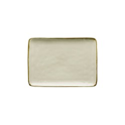 Rettangolare colore avorio piatto - collezione concerto 27x19