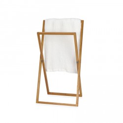 Portatovaglioli per bagno, in legno di acacia, porta