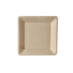 Stoviglie per outdoor: Pure piatto in canna da zucchero 15 x 15 cm naturale 50 pz