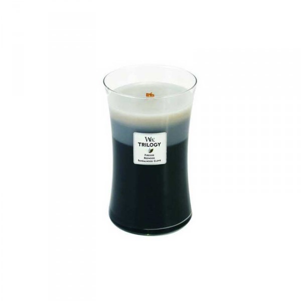 Candela con tripla essenza profumata: large warm woods Candela con tripla essenza profumata: large warm woods