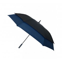 Ombrello per la pioggia richiudibile - double - stile extension lungo - colore nero e blu