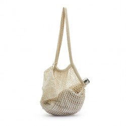 Borsa retata con taschina - colore naturale