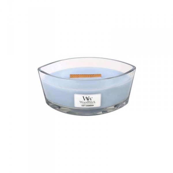 Candela aromatica: soft chambray - serie jar - ellittica Candela aromatica: soft chambray - serie jar - ellittica