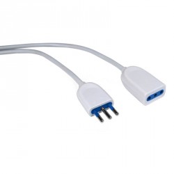 Accessori elettrici: Prolunga spina/presa 10a cavo 3mt 3x1mm bianco - blister