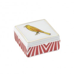 Tutto per la tavola: Belpaese scatolina quadra uccellino 6 cm