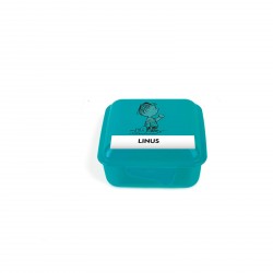 Borse e contenitori termici: Peanuts lunch box 13x13 cm azzurro
