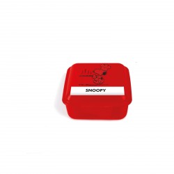 Borse e contenitori termici: Peanuts lunch box 13x13 cm rosso
