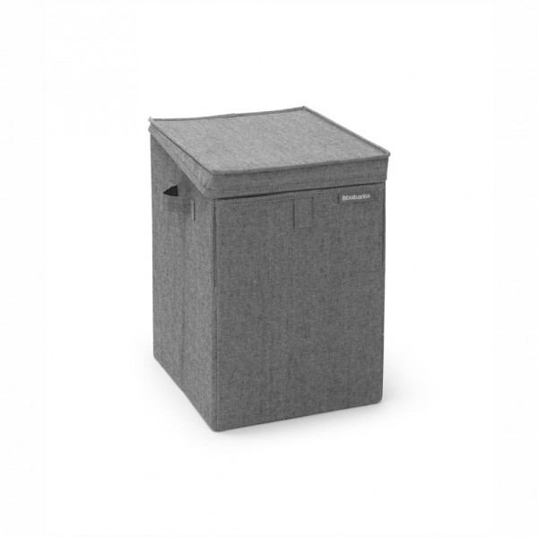 Cestello portabiancheria sovrapponibile 35 lt - color pepper black - linea laundry