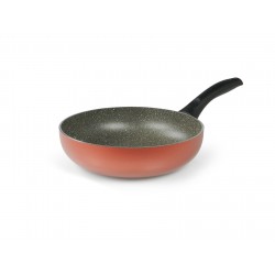 Padella Wok Antiaderente 24 Cm Con Coperchio - Per Induzione, Gas E Piastre Elettriche - Foto 9