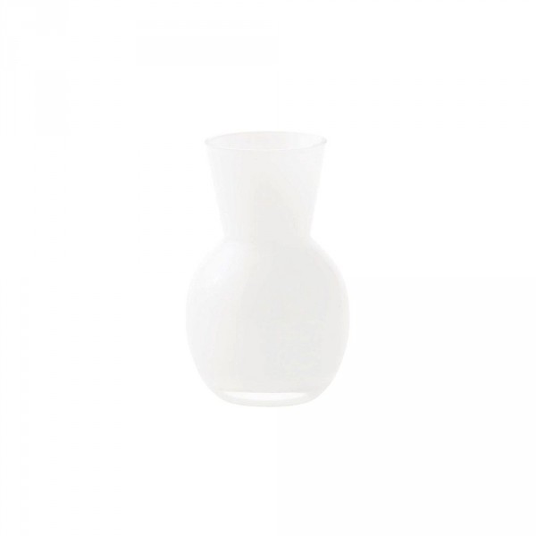 Vaso piccolo in vetro opalino bianco cm 12,5 - modello gea Vaso piccolo in vetro opalino bianco cm 12,5 - modello gea