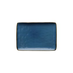 Piatto rettangolare colore blu avio - collezione concerto 20x13