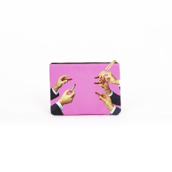 Astuccio porta oggetti - stampa fantasia lipsticks pink - size...