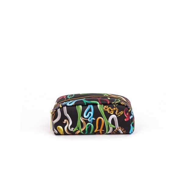 Astuccio porta oggetti - stampa fantasia snakes - size 20,5x7 cm - serie toiletpaper