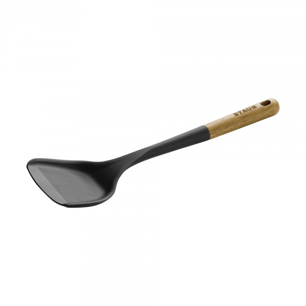 Spatola utensile wok con manico in legno - collezione tartufo bianco Spatola utensile wok con manico in legno - collezione tartufo bianco
