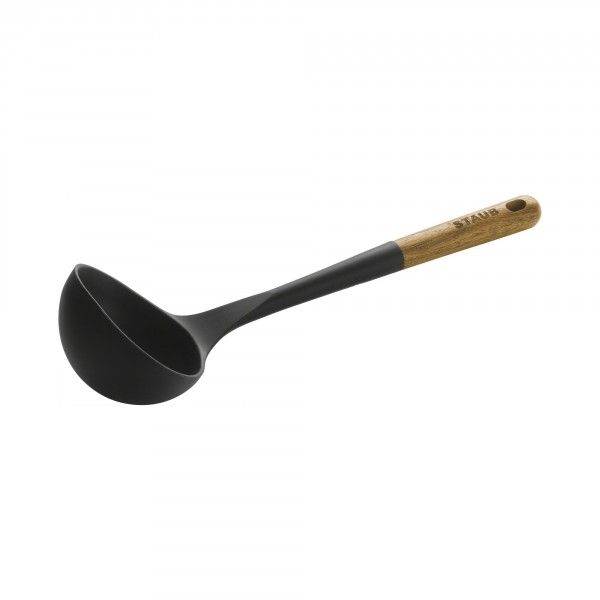 Mestolo utensile - manico in legno - collezione tartufo bianco