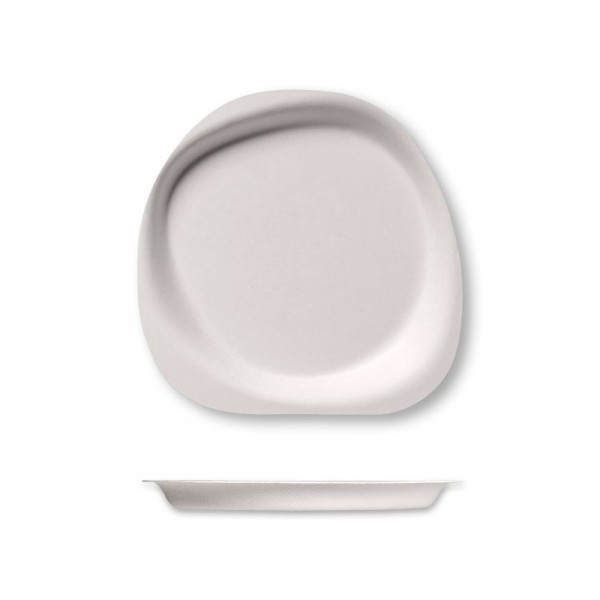 Stoviglie per outdoor: Stone piatto dessert compostabile 50 pz Stoviglie per outdoor: Stone piatto dessert compostabile 50 pz