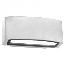 Lampada applique per esterni michelangelo - colore silver - 1xe27 - 220x120x90mm