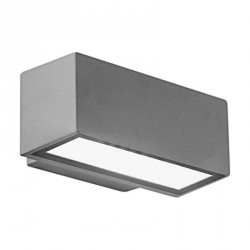 Lampada applique per esterni palladio - colore silver - 1xe27 - 220x120x90mm