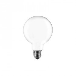 Accessori elettrici: Lampadina globo g95 led opale a filamento e27 - 9w - 4000k - 1000 lm - carton box