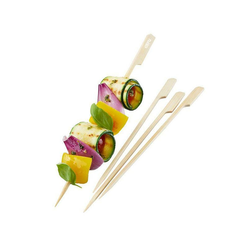 Spiedino di bambù decorato assortimento 12cm - per 100