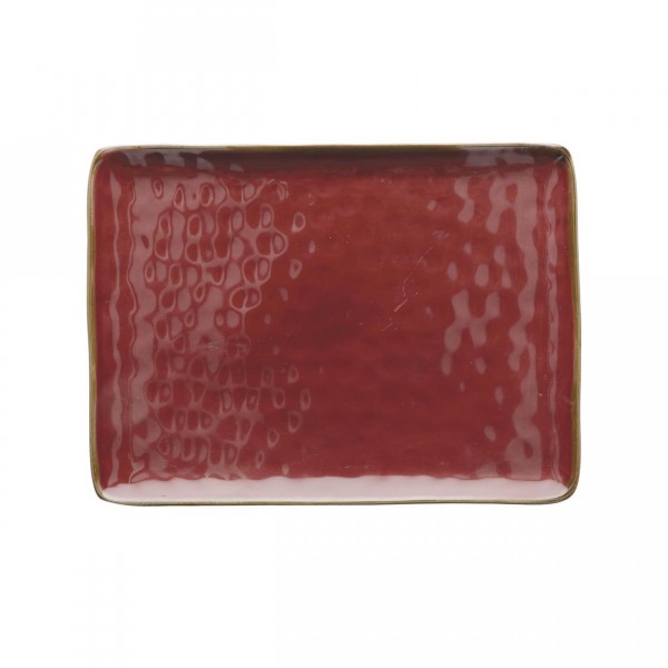 Piatto rettangolare colore rosso malaga - collezione concerto 36x26 Piatto rettangolare colore rosso malaga - collezione concerto 36x26