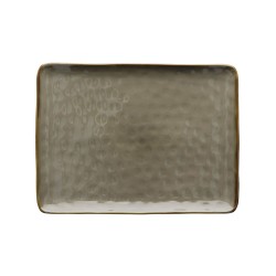 Piatto rettangolare colore grigio tortora - collezione...