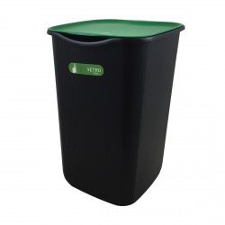 Raccolta differenziata: Riciclo pattumiera vetro 50 lt verde