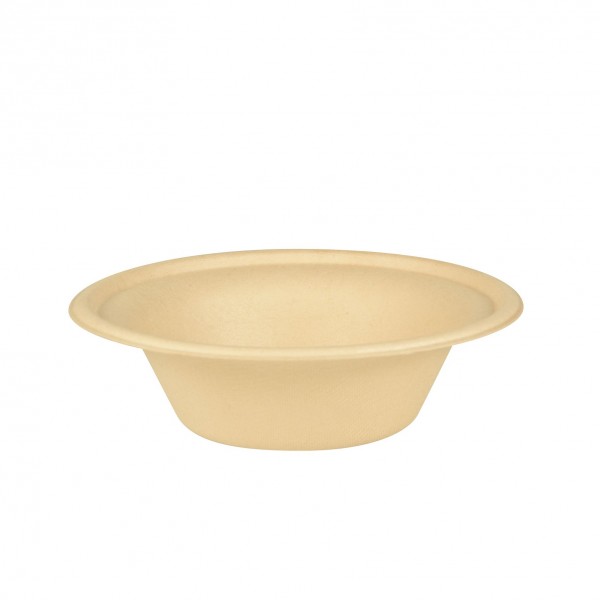 Stoviglie per outdoor: Pure piatto fondo in canna da zucchero 380 ml naturale 50 pz