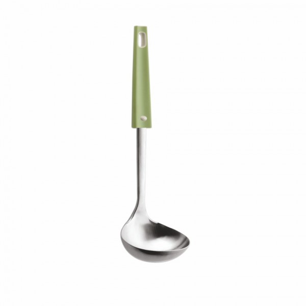 Mestolo utensile acciaio inox - serie Vera verde bianco, Utensili da  cucina