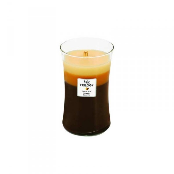 Candela con tripla essenza profumata: large cafe' sweets Candela con tripla essenza profumata: large cafe' sweets