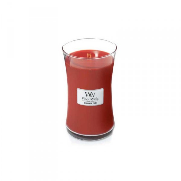 Candela con fragranza profumata: cinnamon chai - serie jar - grande formato Candela con fragranza profumata: cinnamon chai - serie jar - grande formato