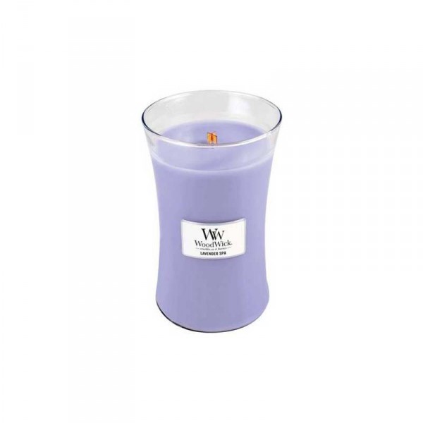 Candela con fragranza profumata: lavender spa - serie jar - grande formato Candela con fragranza profumata: lavender spa - serie jar - grande formato