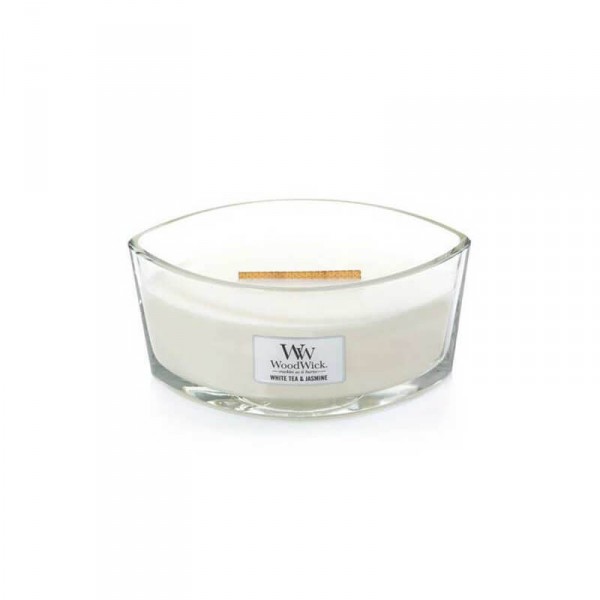 Candela aromatica: white tea & jasmine - serie jar - ellittica Candela aromatica: white tea & jasmine - serie jar - ellittica