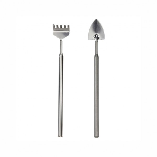 Giardinaggio: Set attrezzi telescopici per terrarium 2 pz Giardinaggio: Set attrezzi telescopici per terrarium 2 pz