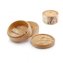 Cottura al vapore: Cuocivapore bamboo 3 pz cm 23