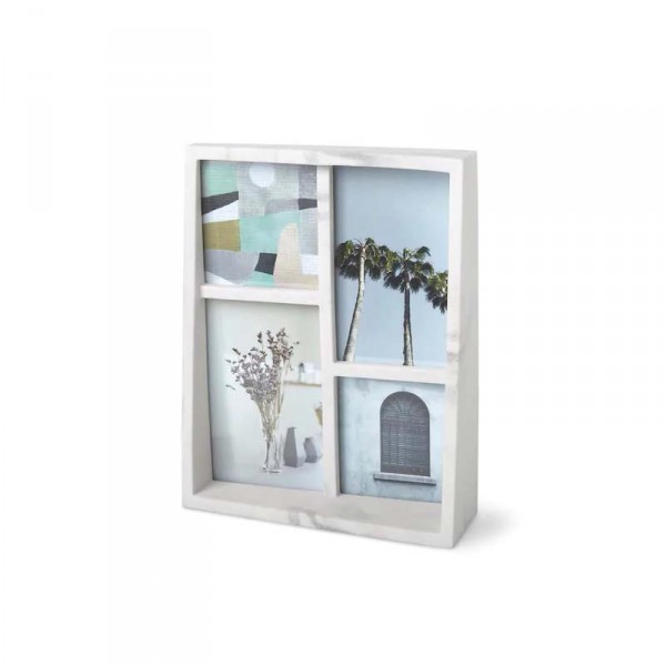 Portafoto cornice effetto marmo multi - serie edge