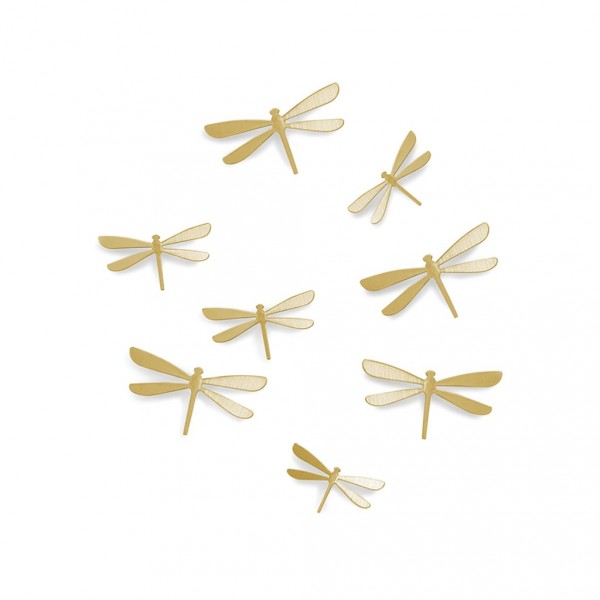 Complementi a muro: Wallflutter decorazione da parete brass
