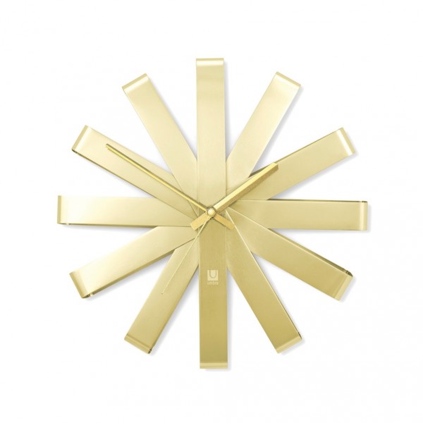 Orologi: Ribbon orologio da parete brass