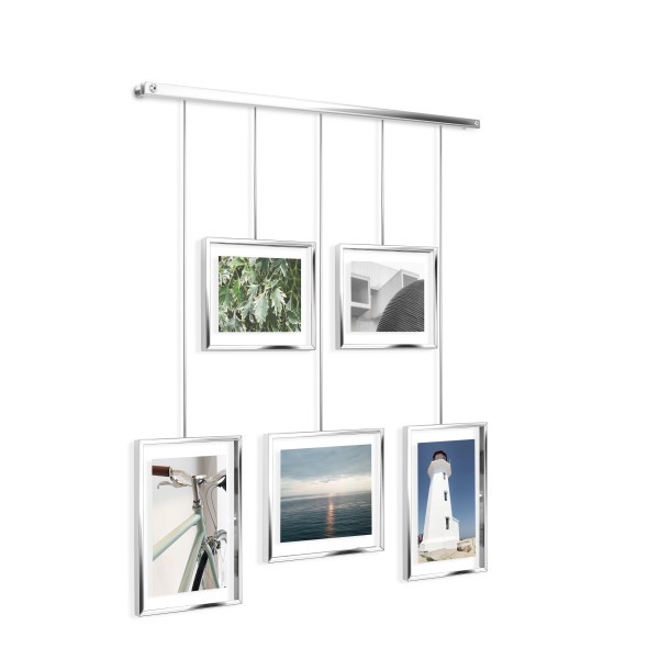 Complementi a muro: Exhibit portafoto da parete chrome