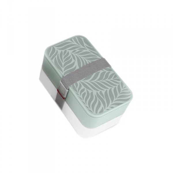 Borse e contenitori termici: Lunch box coperchio decorato foglie Borse e contenitori termici: Lunch box coperchio decorato foglie